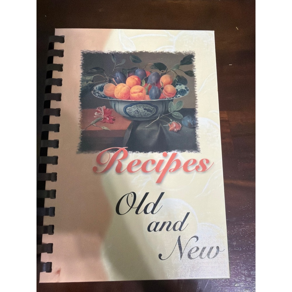 Recipes Old and New Cookbook Nancy C Bush Morris Press 2001 Spiral Bound Vintage